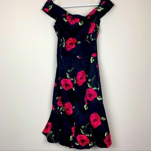 Floral pinup style dress